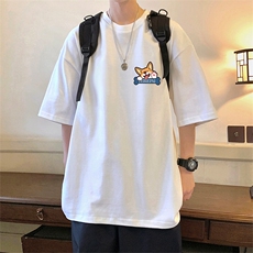 T755P26夏季新品港风高街美式短袖T恤宽松ins重磅纯棉体恤，男装T恤，星座304A