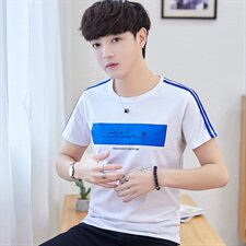 小宝6116男士短袖T恤夏季2021新款韩版潮流圆领修身体恤个性，男装T恤，电商D310（原电商305）