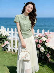 2026年夏季新中式女高级感两件套裙图片