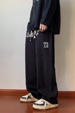 703-K300-特P28秋季美式印花休闲长裤腰头包边，男装休闲裤，星座703