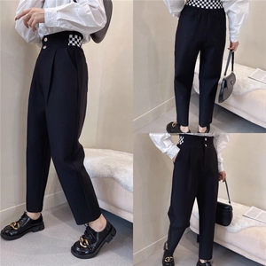 棋盘格螺纹哈伦裤,其它,纽芮