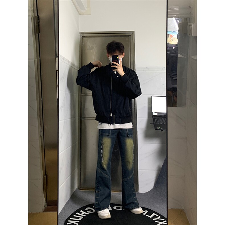 自家图，cleanfit牛仔裤男设计感小众秋冬裤子-KZA33-P65,男装牛仔裤,星座1007（原301D）