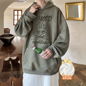 量大优可提供视频麂皮绒卫衣连帽HD019-1-LPWY4205JR-P50图片