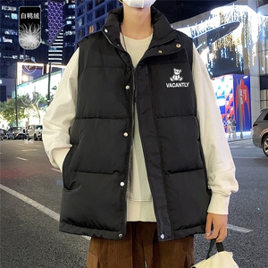 港风 冬季新款立领马甲白鸭绒羽绒服男潮宽松男 MJ611  P115控158图片