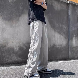26春夏新款宽松休闲裤男速干网眼伞兵裤长裤可抽绳716A-K157-P55图片