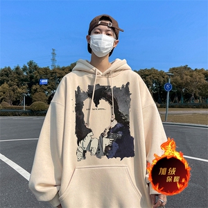 500克重磅秋冬美式加绒加厚卫衣外套 DL1525常规特P35绒特P40图片