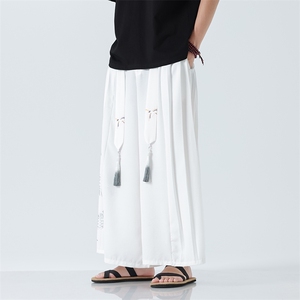 夏季 大码风汉服飘带流苏改良宋裤男女裙裤阔腿裤潮 K259/P85图片