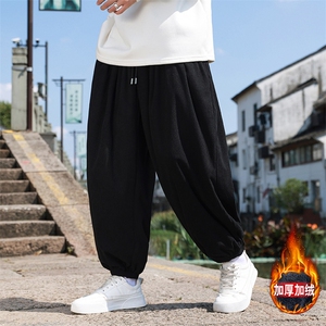 风冬季新款灯芯绒长裤子男束脚裤日系复古大码休闲裤K28-P45图片