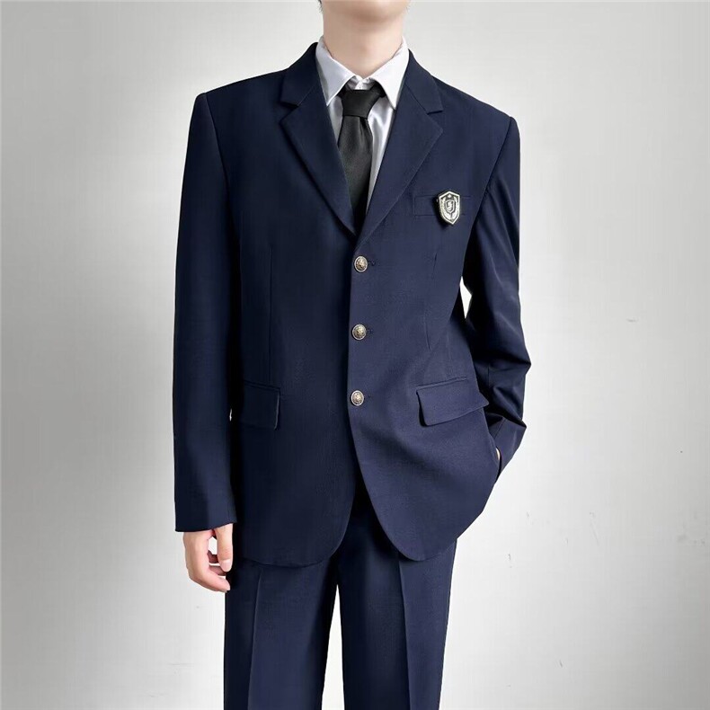 【现货】DXZ32-P60dk制服西装男痞帅学生班服演出服春秋徽章西服，男装西服，星座603-2