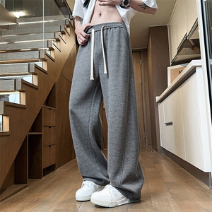 美式潮流休闲裤男2025夏季新款卫裤垂感直筒运动裤Q29108-特P40图片