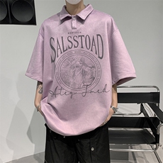 A177-T213-P35烧花翻领T恤polo95%聚酯纤维.5%氨纶，男装T恤，电商A177