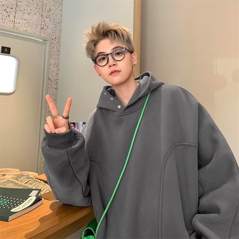 E08P48男女同款卫衣潮流时尚男2024新款美式高级开衫,男装卫衣,星座512-6