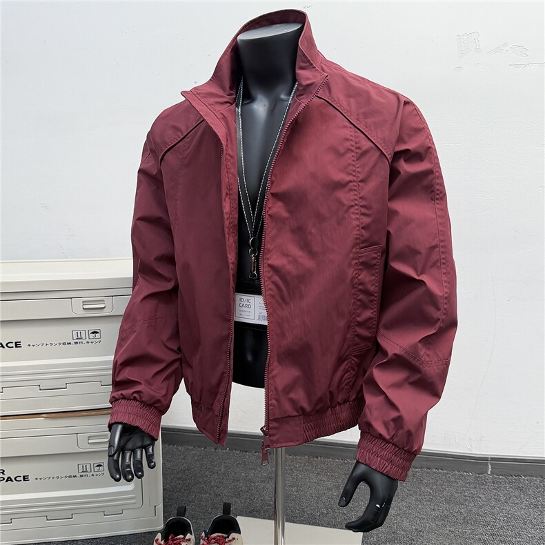 JK006假模备货15万件教练夹克聚酯纤维(M-5XL)TP3368,男装夹克,电商A088