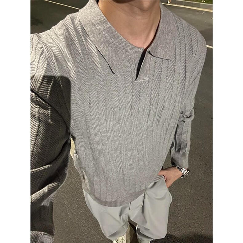 有货。美式cleanfit毛衣男春秋简约休闲麻花纹针织衫MZ1049-P42,男装针织衫/毛衣,星座412-3