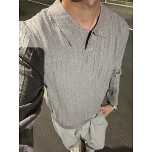有货。美式cleanfit毛衣男春秋简约休闲麻花纹针织衫MZ1049-P42图片