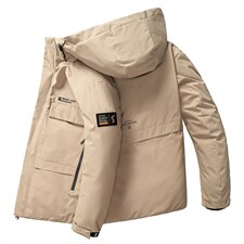 白底平铺时尚潮牌连帽商务外贸学生羽绒服R3315P145，男装羽绒服，星座301D-5(原星座1415）
