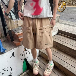 夏季新款美式短裤男潮牌小众宽松大码运动休闲五分裤子DK1080p38图片