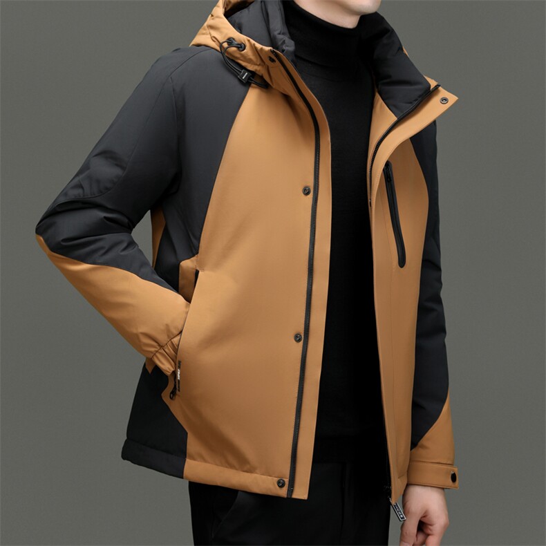 DF8803钱塘2020-2时尚休闲冬季厚款连帽中年男士羽绒服P320,男装羽绒服,钱塘207-2