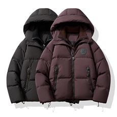 男士冬季新款连帽加厚保暖基础百搭羽绒服外套D213-6228-P490，男装羽绒服，电商D213