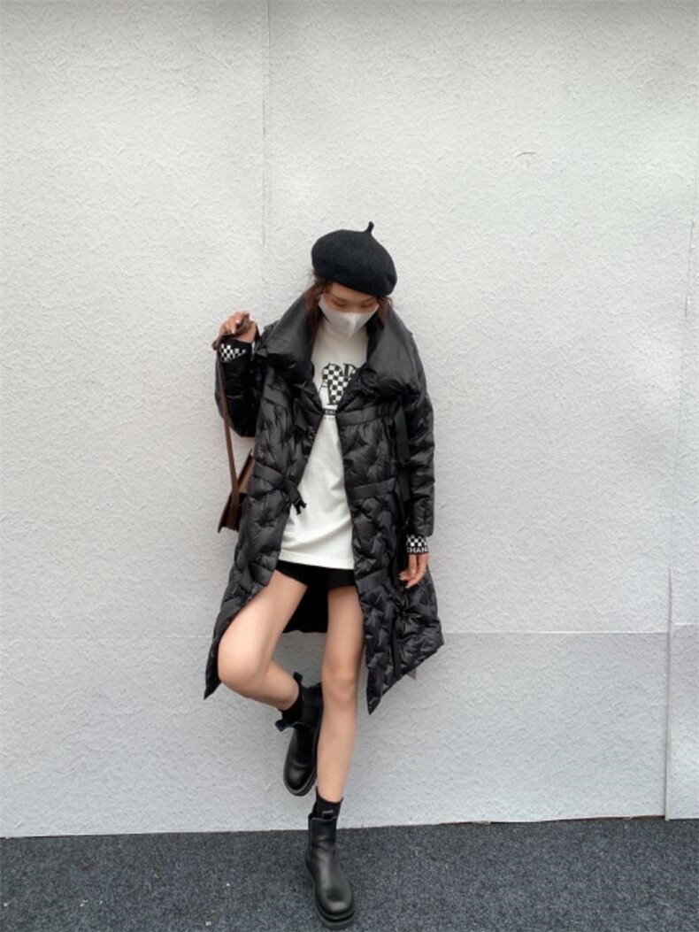 一件羽绒服有4件穿法，买一件等会有4件衣服，女装羽绒服，伊纱