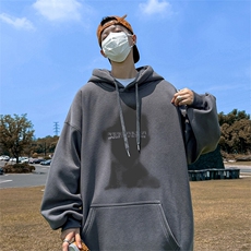 抖音得物供货可提供视频春装重磅美式宽松连帽卫衣DL2456，男装卫衣，电商A486-1
