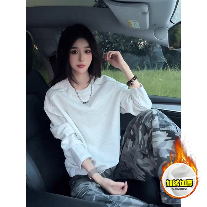 480G重磅加绒硬挺boxy男女秋冬美式高街结构拉链肩圆领卫衣厚外套,女装短外套,电商A486-1