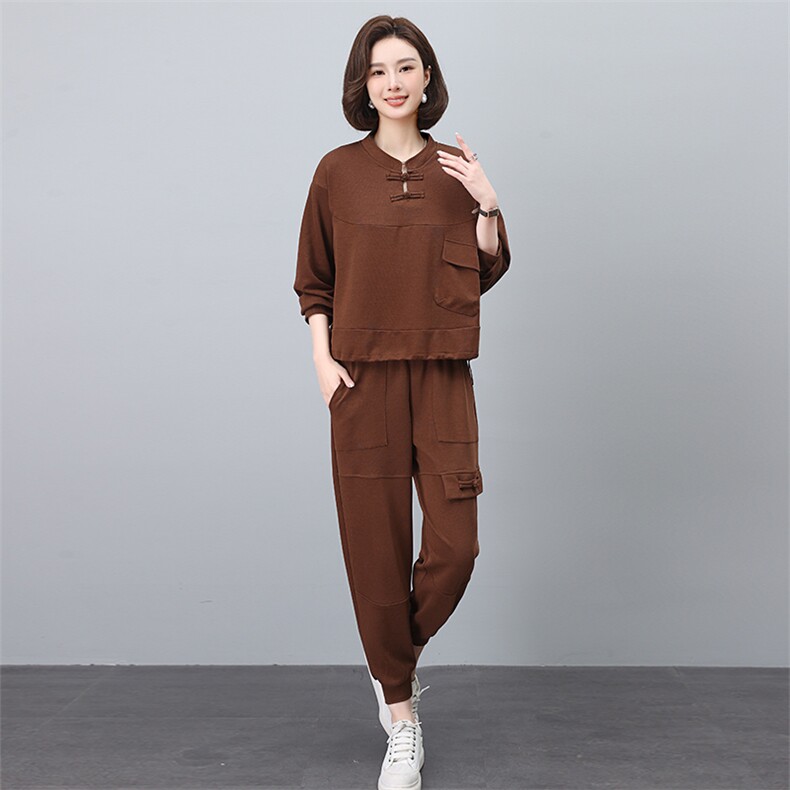 时尚优雅女装套装舒适百搭两件套气质显瘦休闲装,女装套装/套裙,叶笙衣