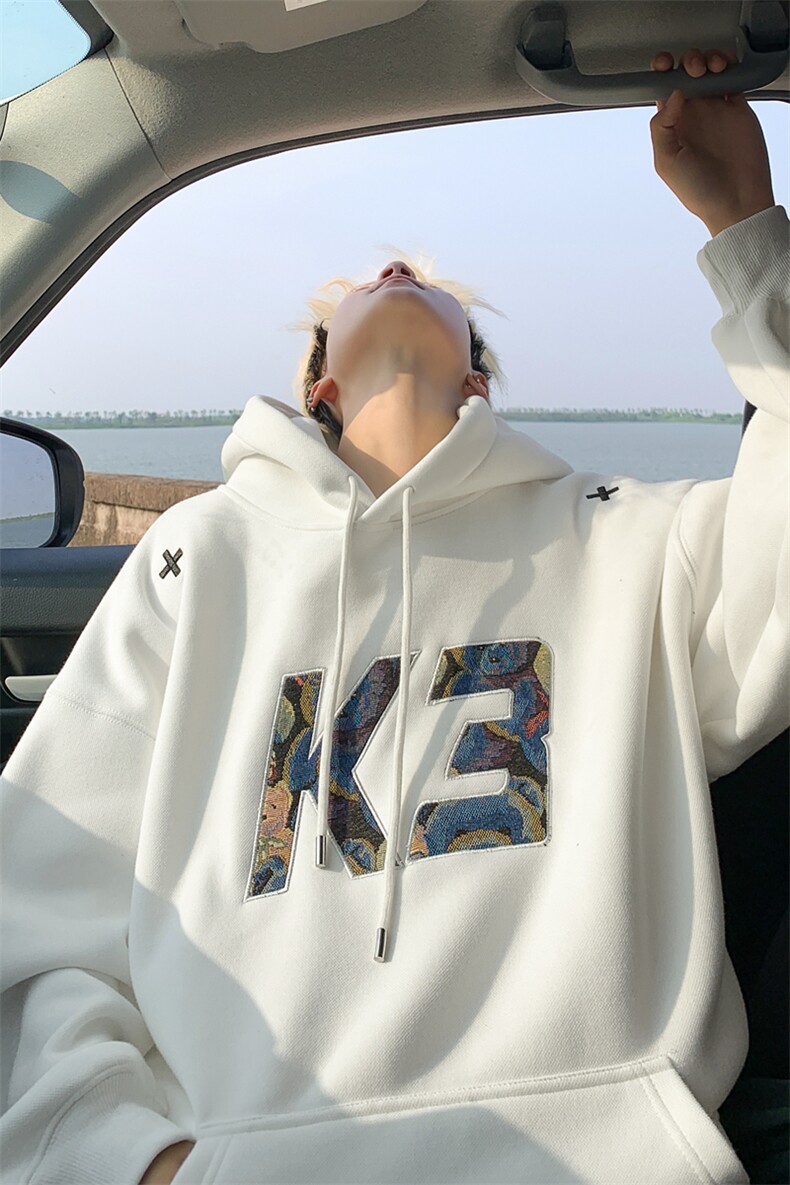 450克秋冬刺绣重磅连帽卫衣男B208-WY3607-P65控98,男装卫衣,电商B208
