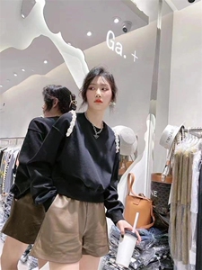 韩版珍珠卫衣图片