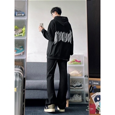 B221美式ins高街暗黑小众修身弹力休闲牛仔裤LK23010-P60控78，男装牛仔裤，电商B221
