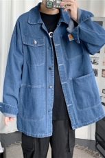 超火cec外套男士春秋季新款韩版潮流ins工装牛仔夹克衣服5126-P70，男装夹克，电商A318