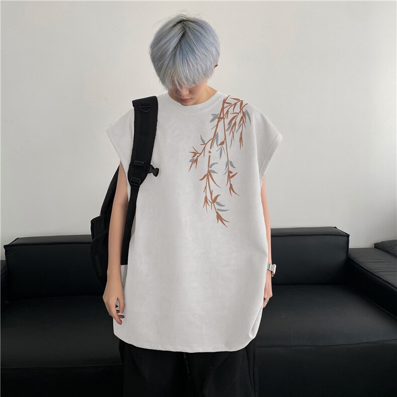 抖音得物高品质新中式夏季新款麂皮绒坎肩背心BXJP262-特批19控38,男装背心/马甲,星座605(原A050)