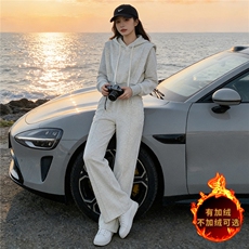 浅灰色套装（加绒款）