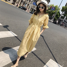 大货8511B-L072021夏季新款中长款连衣裙，女装连衣裙，惟卡贝娜