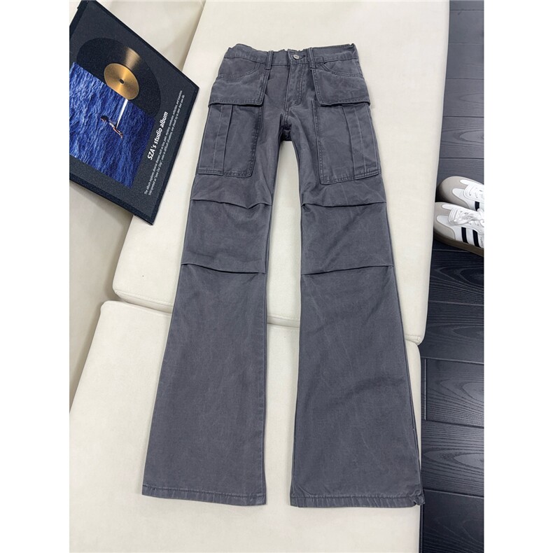 B221美式ins高街修身微喇洗褪工装休闲牛仔裤LK25609-特P50控98,男装牛仔裤,电商B221