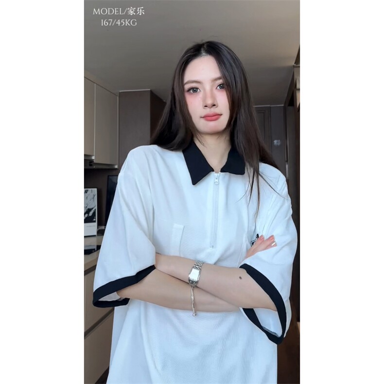 抖音品质！重磅夏季美式冰感POLO衫男潮流宽松短袖XP2403-P45控68,男装Polo衫,电商B370