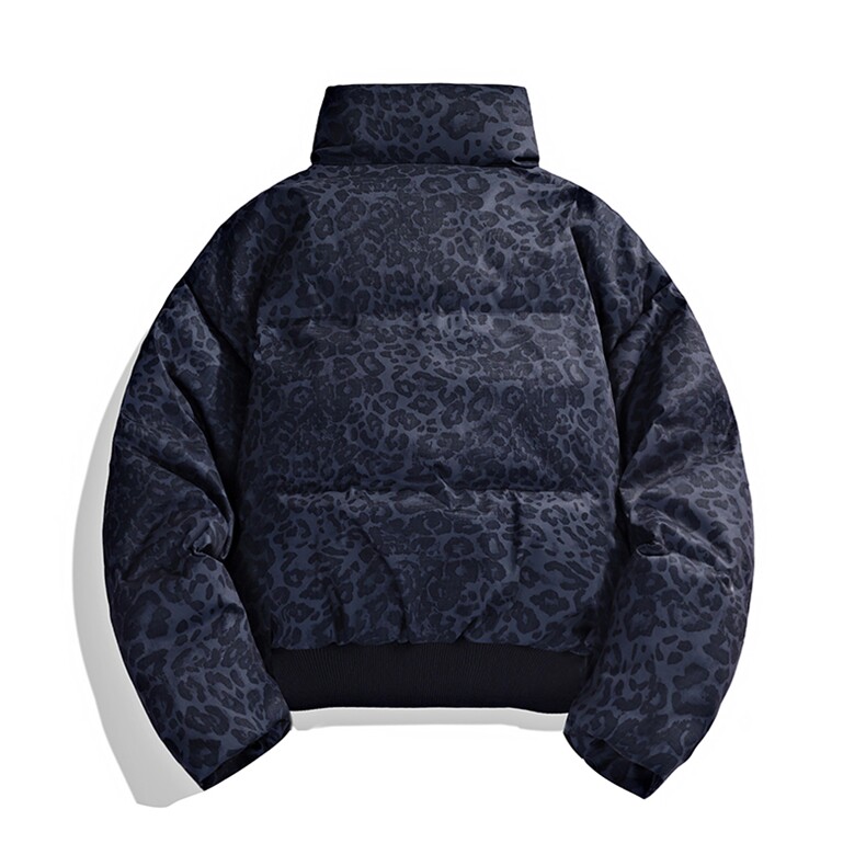 棉服立领面包服豹纹高街冬装复古男女棉衣外套做旧HZ8820-P88,男装棉衣,星座610B-1
