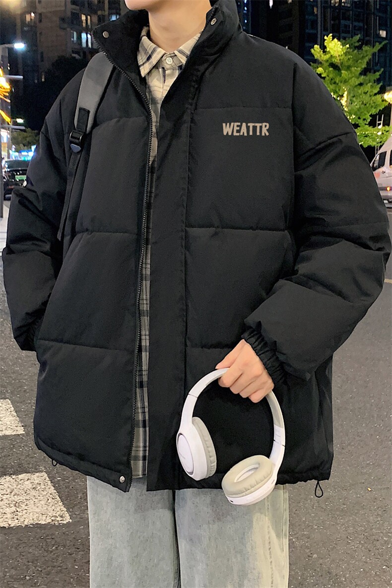 ！2024冬季新款男士立领棉衣百搭印花情侣棉服外套MY312特P55,男装棉衣,电商B220