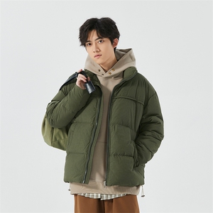 新标90白鸭绒简约休闲立领外套纯色加厚羽绒服ESY0212-P210图片
