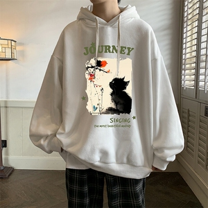 连帽卫衣男大码胖子帽衫大号运动服WY2433-P35图片