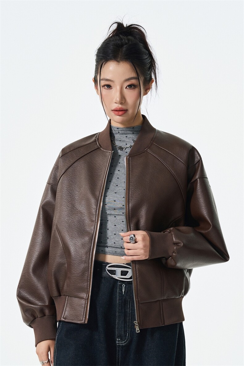 男女机动皮夹克潮牌立领防水皮夹克休闲外套A406JK5619P88,男装夹克,星座309（原A406）