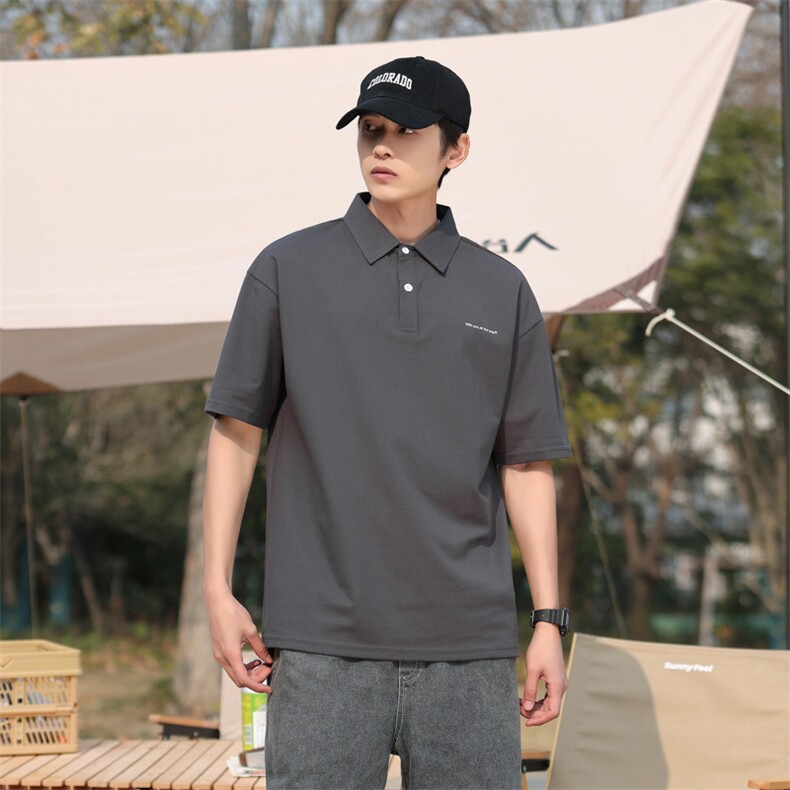 美式夏季新款Polo衫男士半袖日系潮牌男装宽松短袖t恤PL141-P45,男装Polo衫,星座1109-1