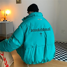 高街vibe美式棉服男款冬季加厚潮牌高级感立领棉衣oversize面包服，男装棉衣，星座508（原C305）