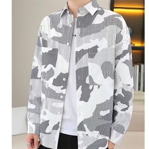 1506-1/C5371/P40新款衬衫男宽松小众设计感上衣男生潮流百搭时尚图片
