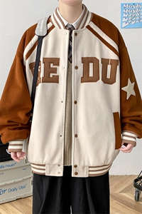 冬款港风加棉加厚百搭棉衣外套毛巾绣棒球服男士8133-P120控价158图片