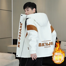 秋冬男式加绒加厚夹克男时尚潮流加厚棉衣男外套MY1685-P73，男装夹克，星座310B-3