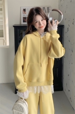 秋装新款！大量！蕾丝卫衣两件套2C133-8906-P185-K248，女装套装/套裙，2C133