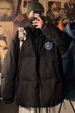 秋冬新款韩版加绒加厚保暖立领宽松棉服外套男MY2050P95控118，男装棉衣，电商A268A