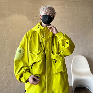 8XL-M特大码冲锋衣防水宽松工装风男夹克外套JK1306P90控118,工装裤先祖复刻搭配图片