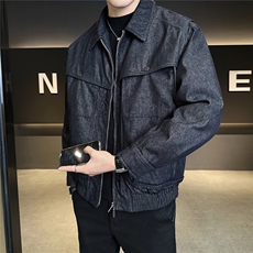 新标90羽绒服男冬季2025新款牛仔外套A313-5551-P235有报告，男装工装外套，电商A313